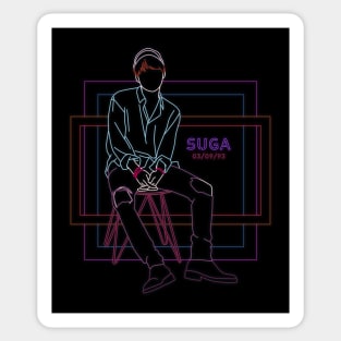 BTS SUGA FIRE Sticker